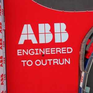 ABB motorsport branding roadgrip