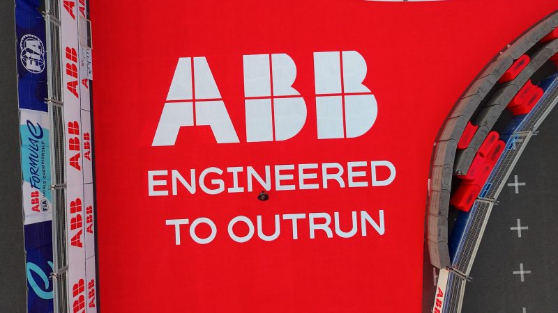 ABB motorsport branding roadgrip
