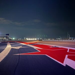 Circuit striping track design COTA