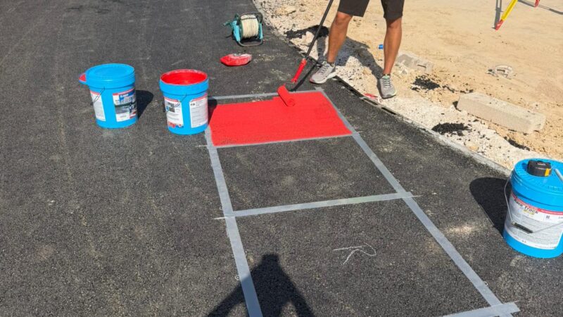 F1 Madrid road marking