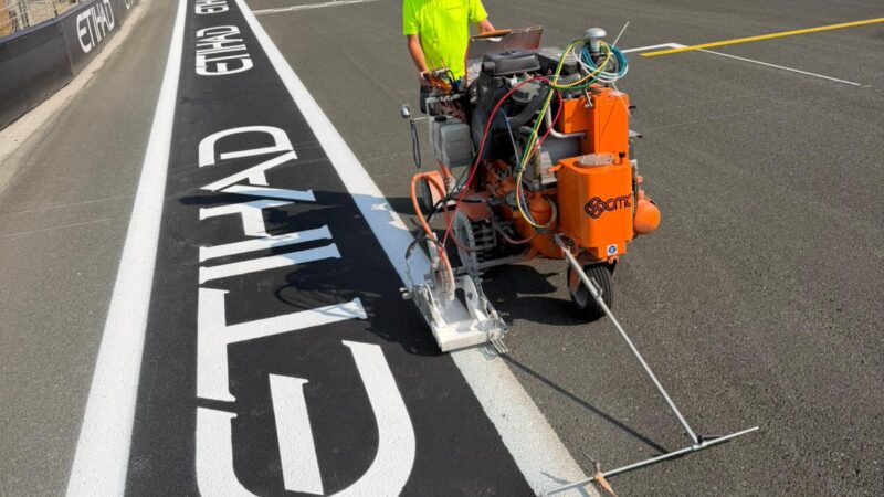 F1 circuit branding yas roadgrip