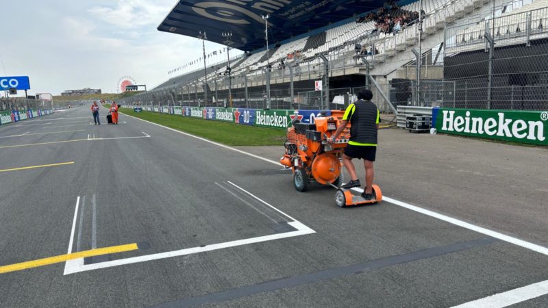 F1 grid marking roadgrip zandvoort