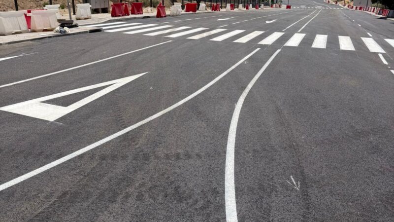F1 madrid highway marking