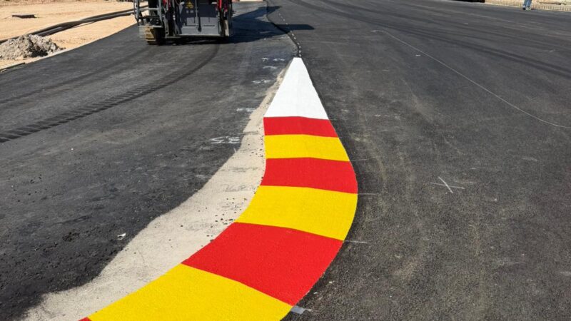 F1 madrid street circuit painting