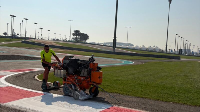 F1 race track painting