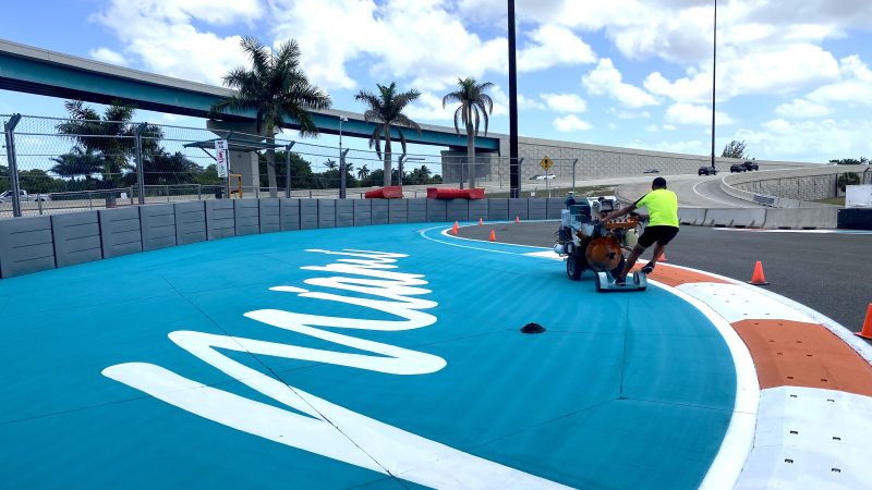 F1 track branding miami roadgrip