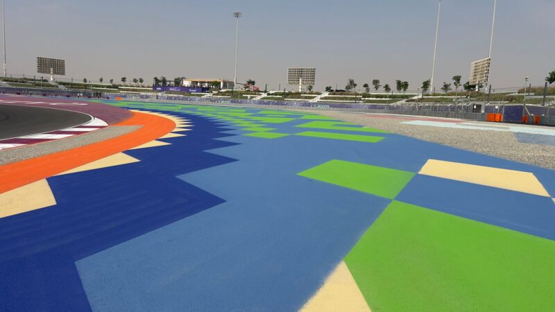 F1 track design painting roadgrip qatar