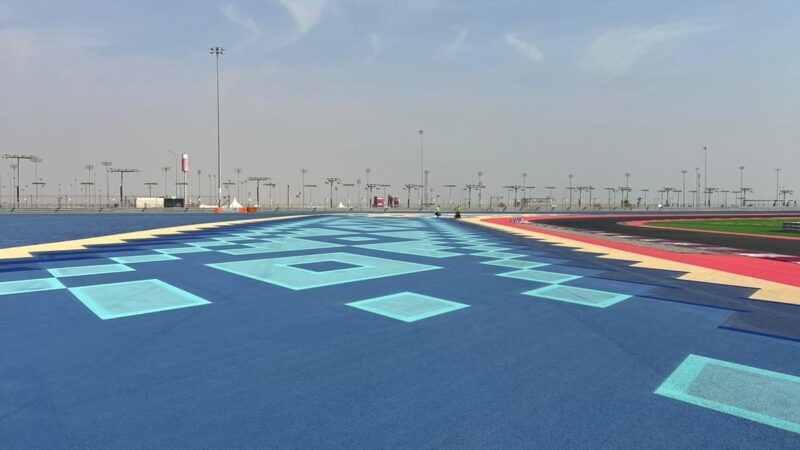 F1 track designs colourful