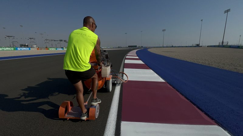 F1 track painting roadgrip lusail