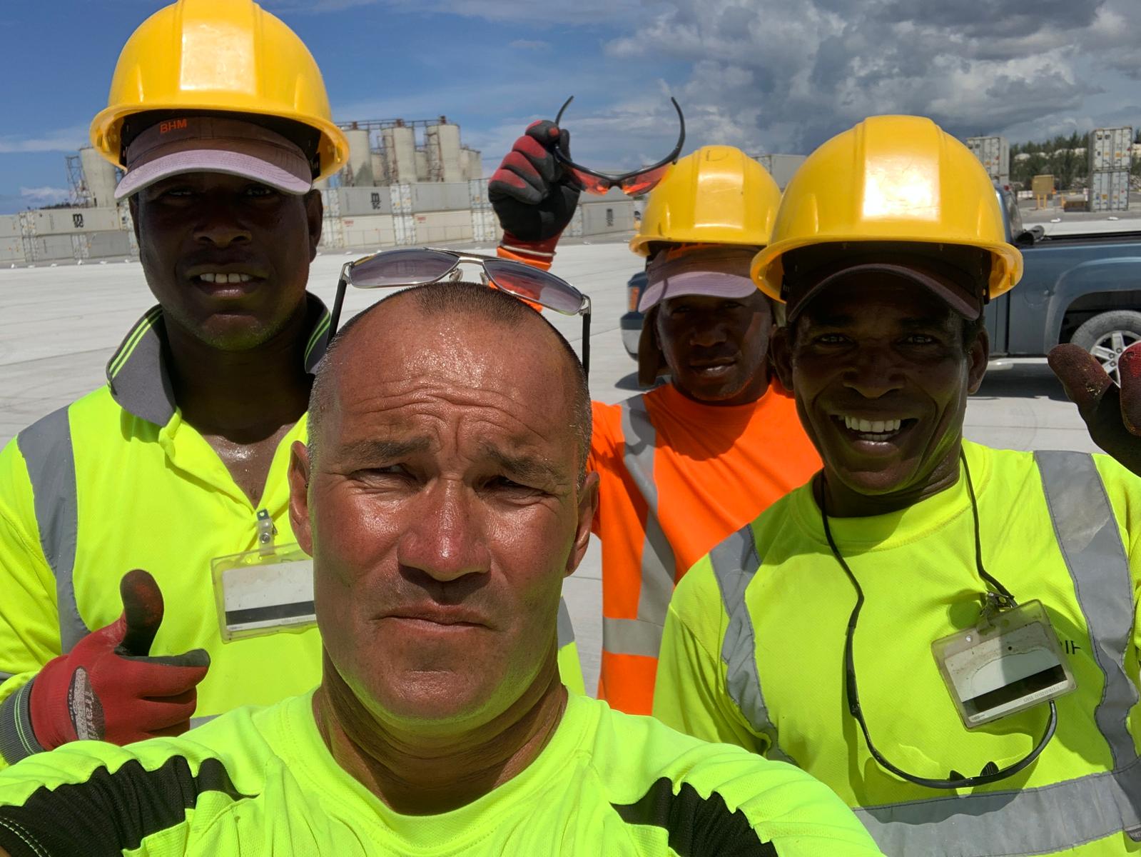 Jock and Jamaican team