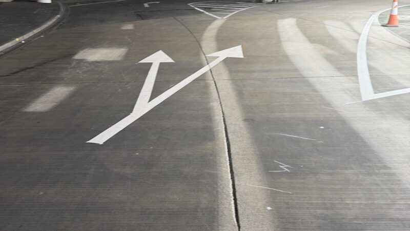 Manchester Airport wayfinding painting