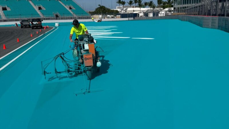 Miami F1 blue aqua