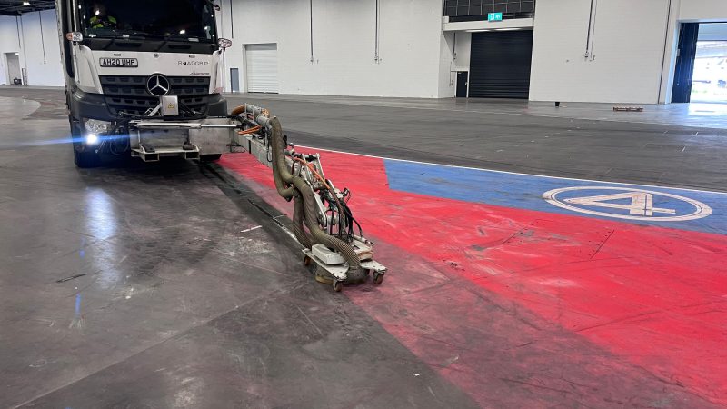 UHP paint removal roadgrip
