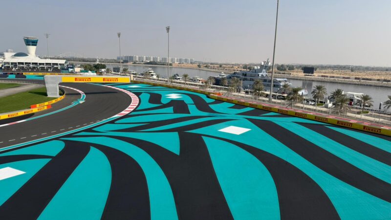 abu dhabi yas marina circuit design painting