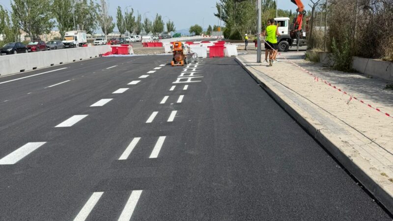 access road line marking madrid