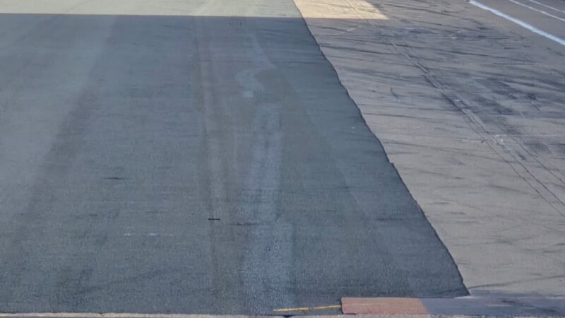 after UHP paint removal race track