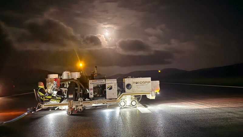 airfield grooving faroe islands roadgrip