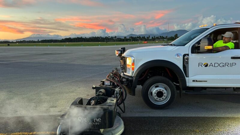 airfield markings removal roadgrip dominican