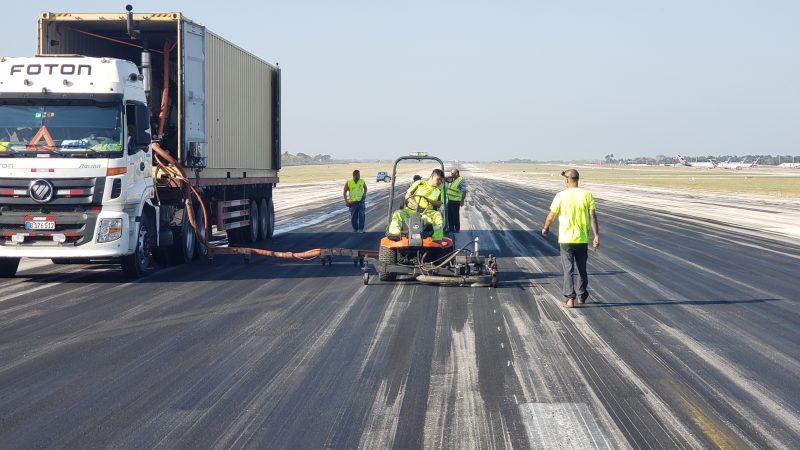 airfield rubber removal