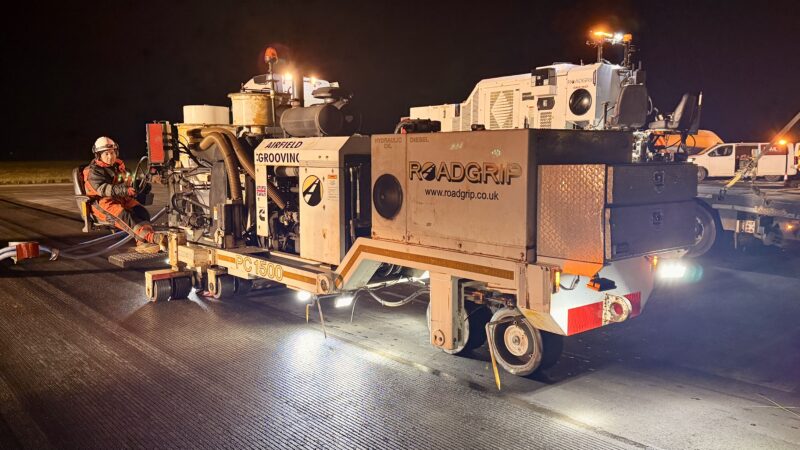 airport runway grooving roadgrip