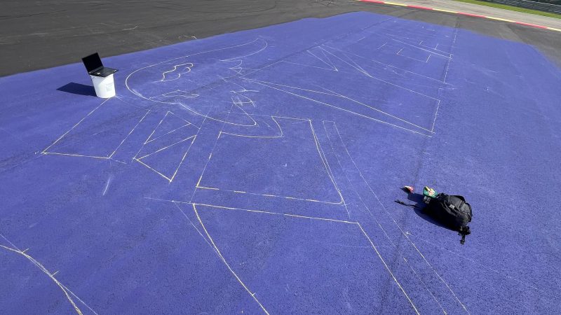 applying ground graphics roadgrip