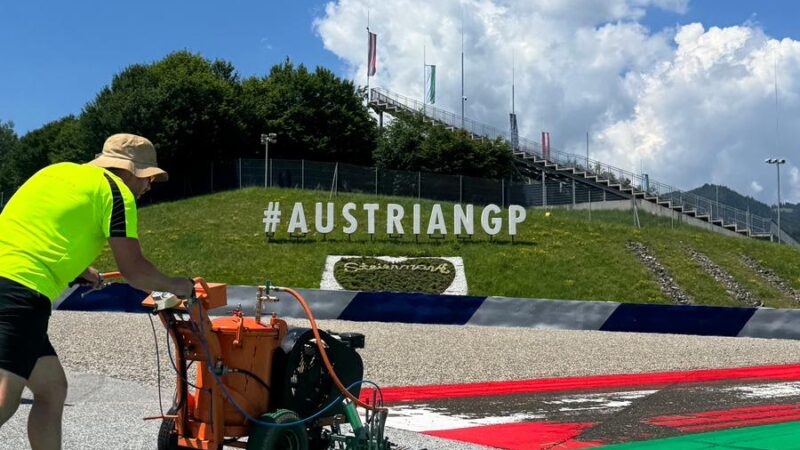 austrian GP track marking roadgrip