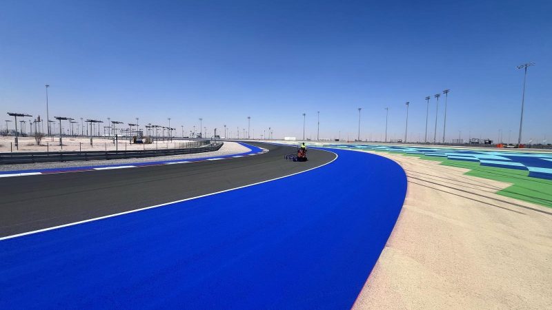 blue race track qatar motogp roadgrip