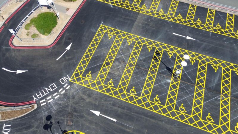 car park marking coventry hospital roadgrip
