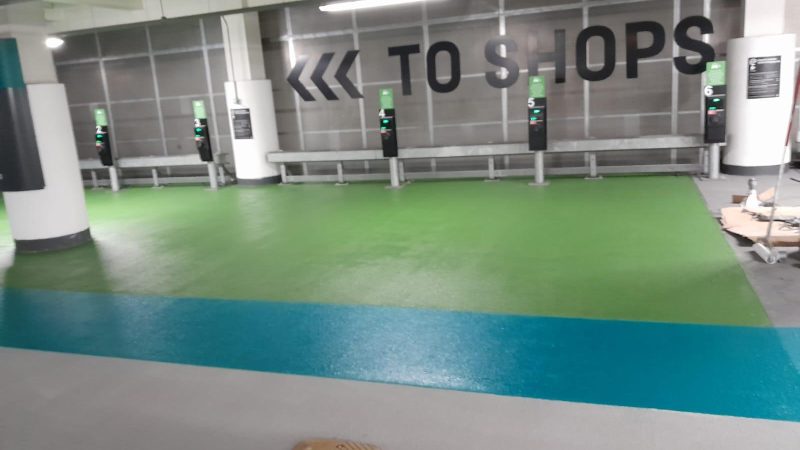 car park walkway marking