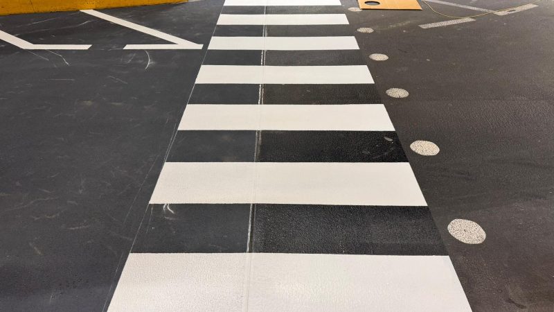 car park walkway markings roadgrip