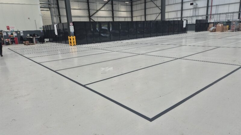 car showroom line marking