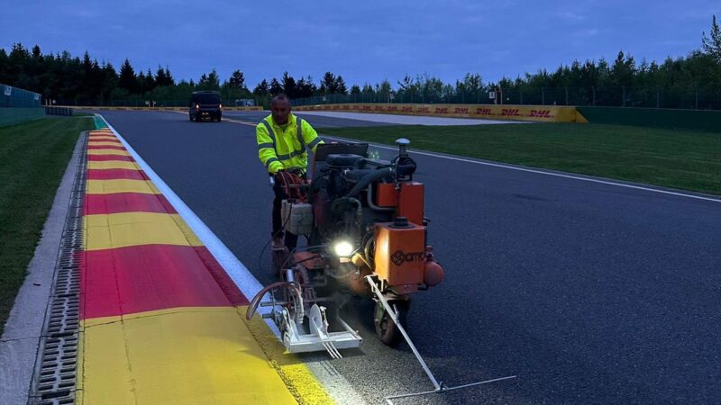 circuit de spa line marking roadgrip