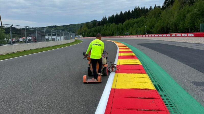 circuit de spa striping roadgrip