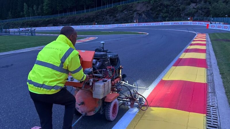circuit de spa track marking