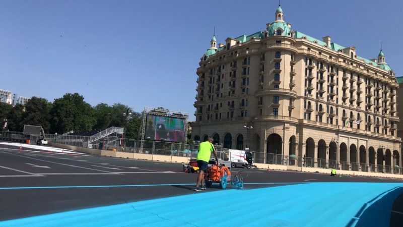 circuit painting F1 Azerbaijan
