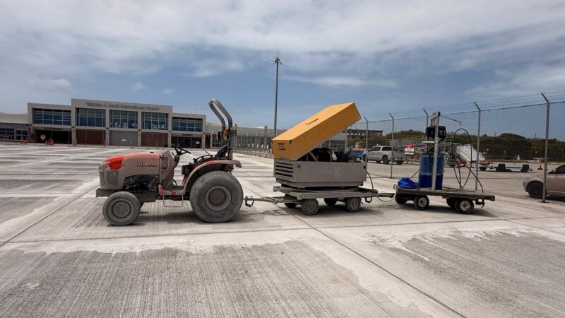 concrete airfield maintenance equipment