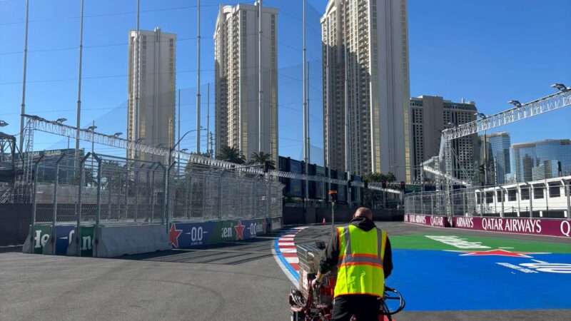 creating a temporary race circuit foradgrip vegas