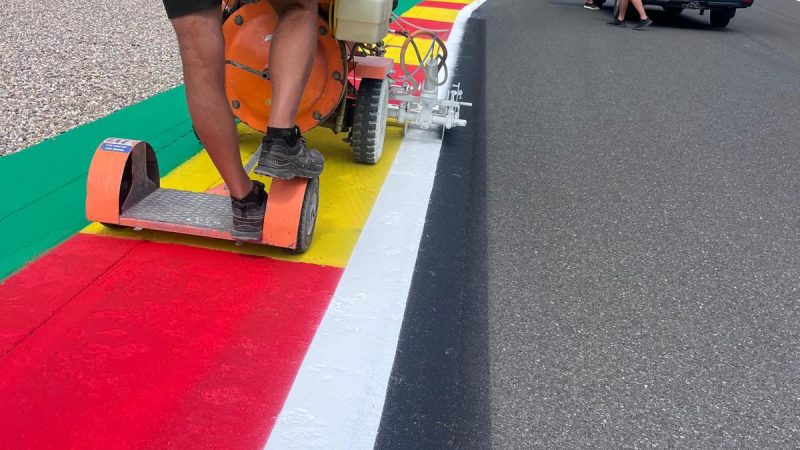 critical line marking F1 Spa Belgium