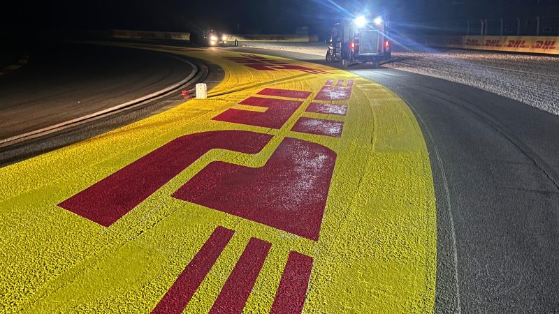 dhl branding motorsport roadgrip
