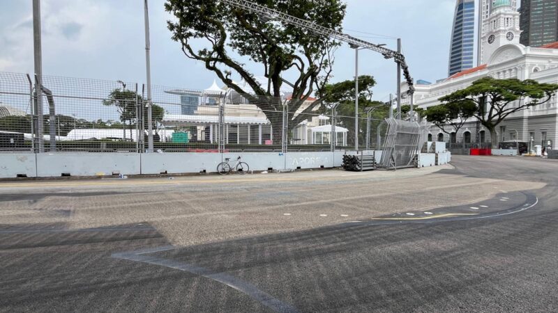 dismantling marina bay street circuit singapore f1