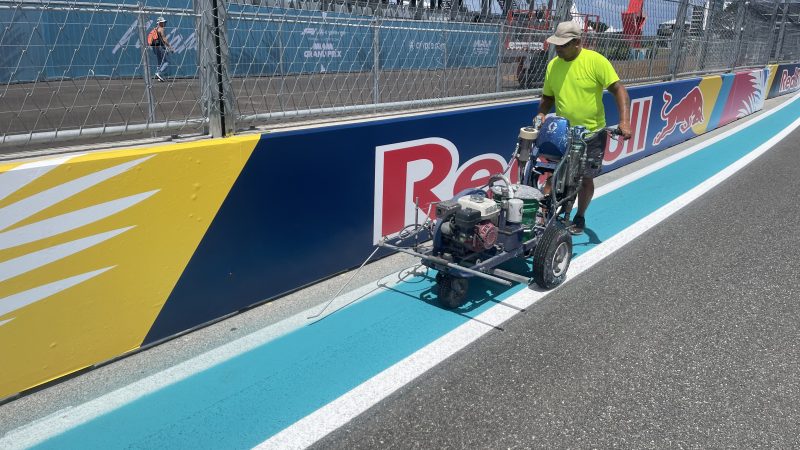 edge line painting miami f1