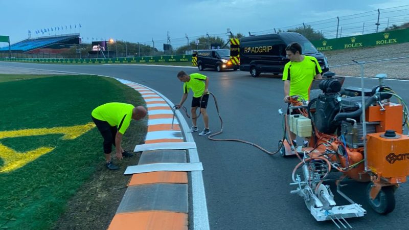 edge line painting motorsport zandvoort roadgrip