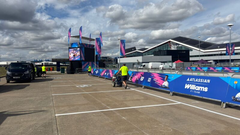 event car park marking silverstone