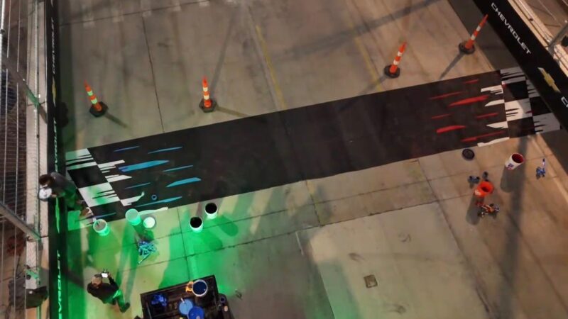 finish line branding indycar