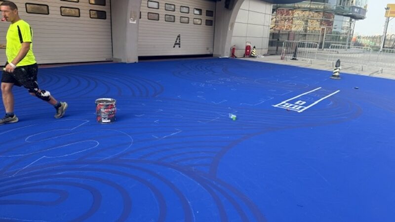 formula e circuit painting china