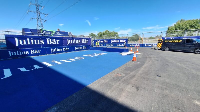 formula e track branding london roadgrip
