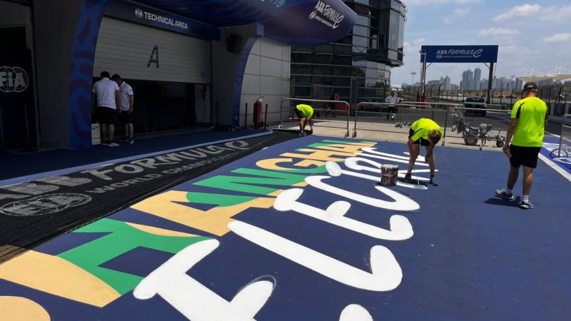 formula e track painting roadgrip