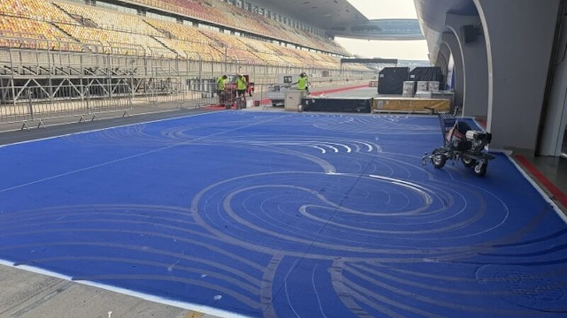 formula e track painting roadgrip