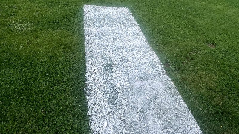 grass painting track marking