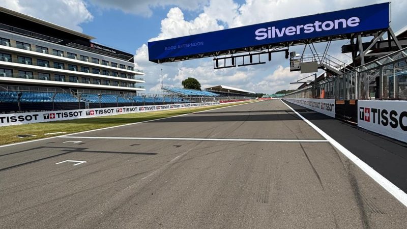 grid marking at silverstone motogp